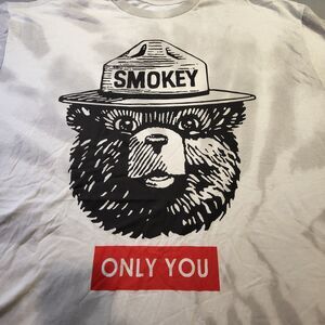 Smokey Bear Graphic Tee - White